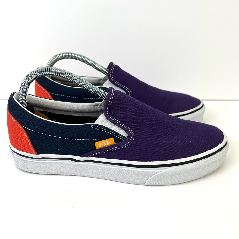 Vans Mix and Match Violet Indigo / Forest Night Slip On Shoes Size 8
